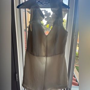 White Amanda uprichard cream romper